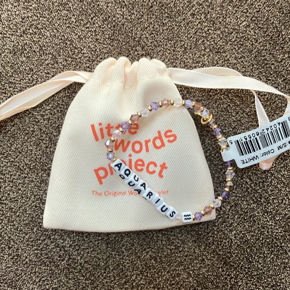 LITTLE WORDS PROJECT AQUARIUS BRACELET BRAND NEW WITH TAGS NWT